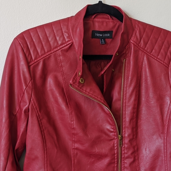 Red "Leather" Jacket - Picture 3 of 3